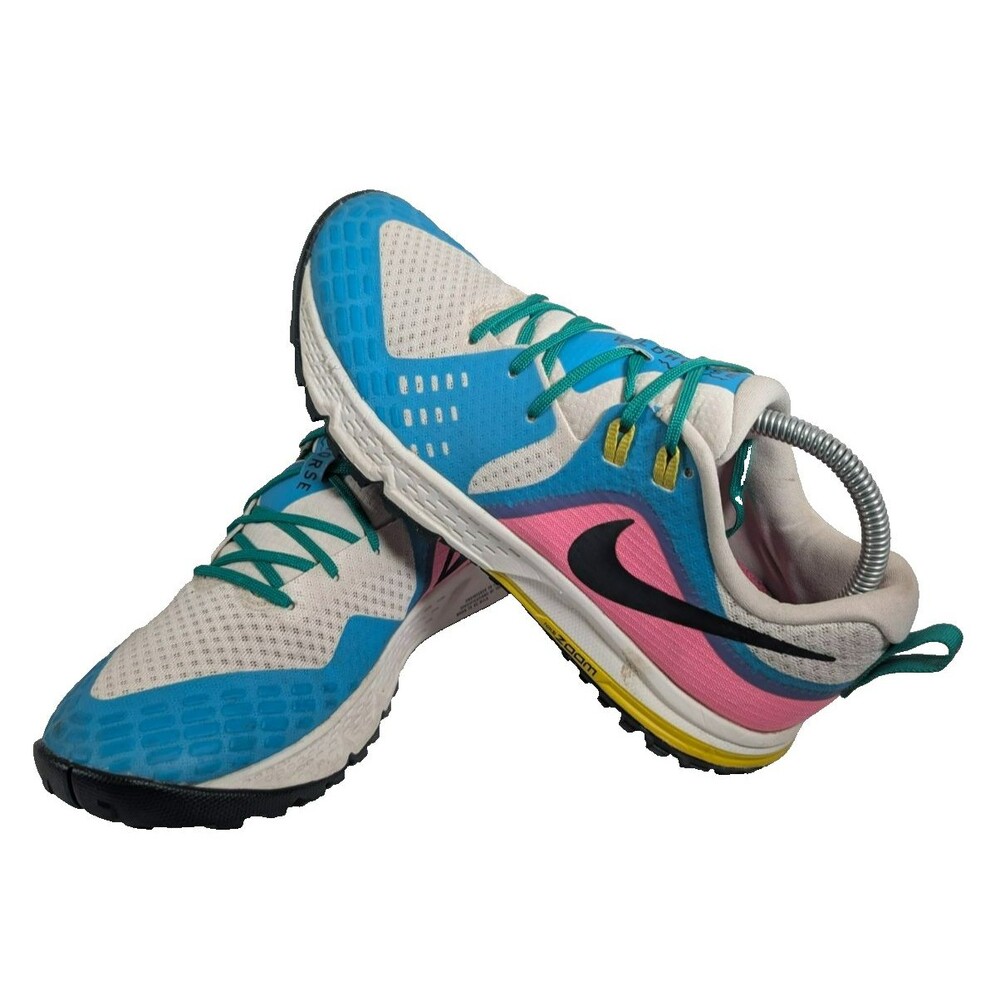 Nike Air Zoom Wildhorse 5 Womens 9 Trail Running Shoes AQ2223-100 Colorful